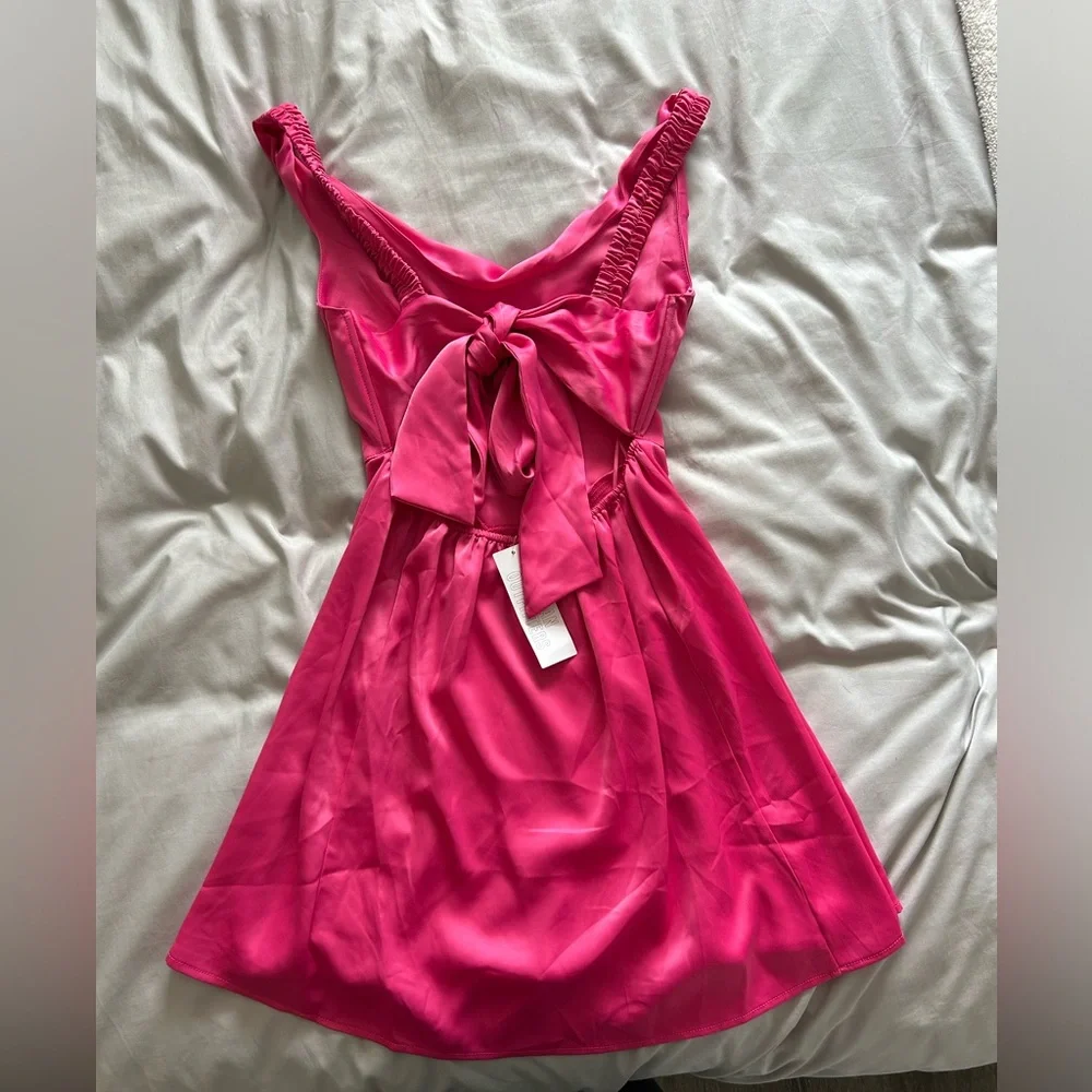 NWT Urban Outfitters Hot Pink Dress - Picture 7 of 10
